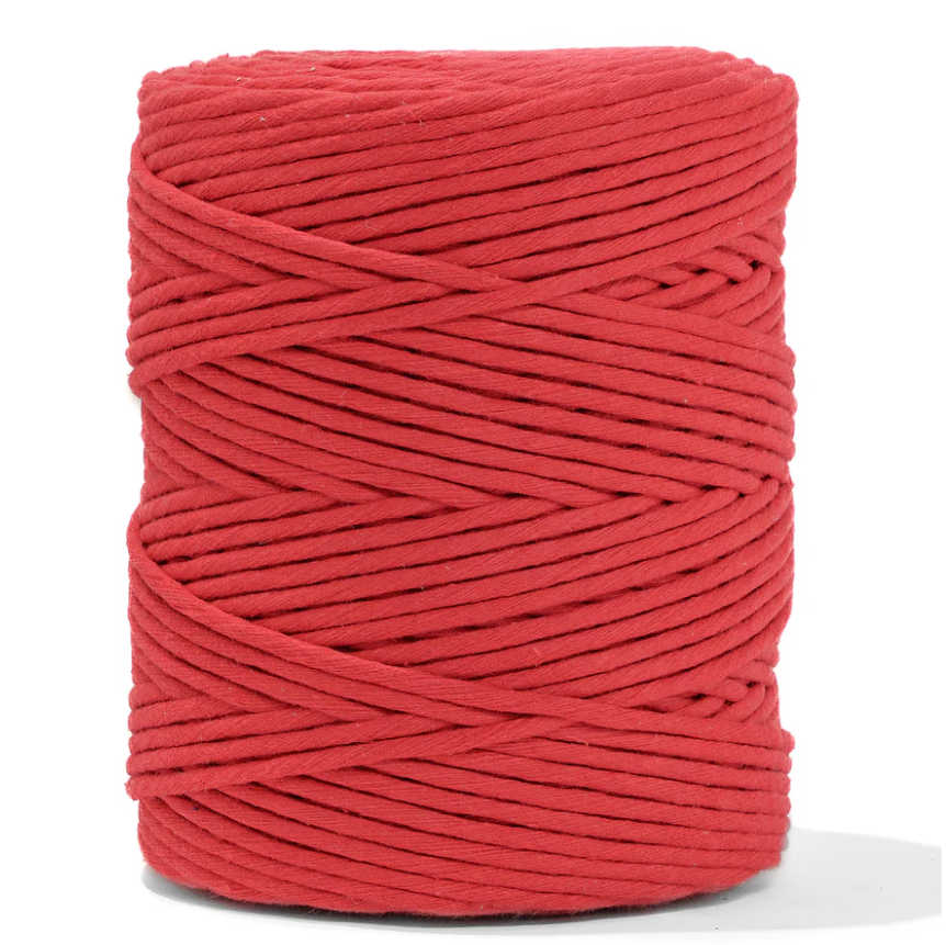 cuerda macrame rojo 4mm