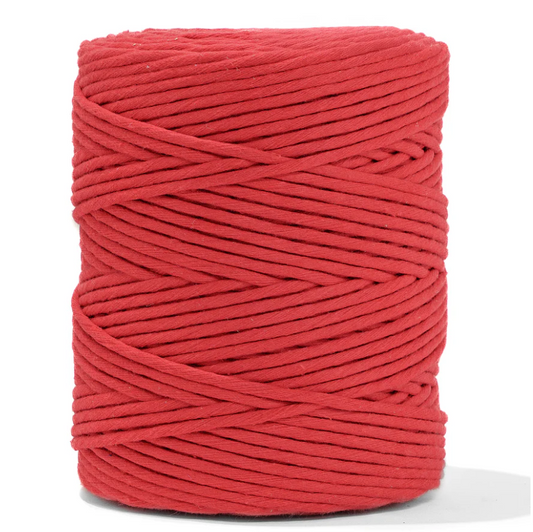 cuerda macrame rojo 4mm