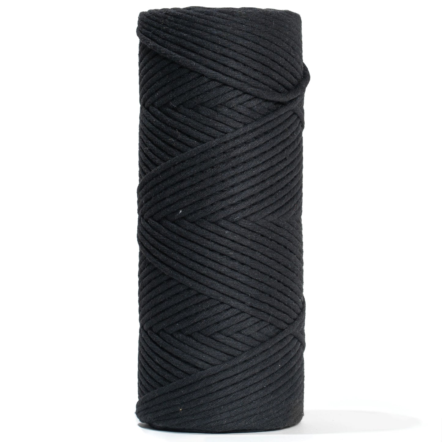 Macrame cord 4mm single strand - Black