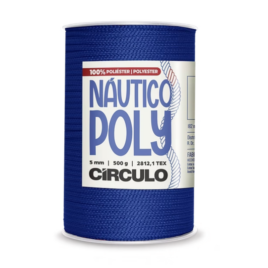 Poly Nautical Circle Thread, 5mm, macrame, crochet, knitting, Ball Blue, Blue, 200 yards, 2829