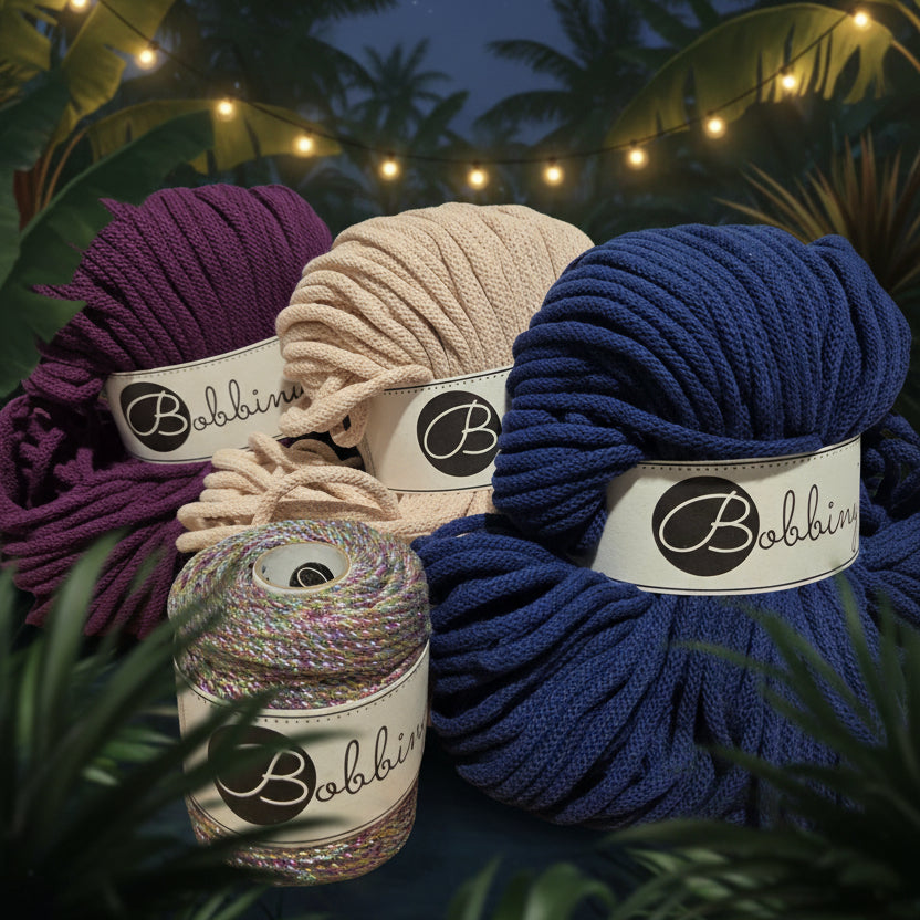 Noche Tropical, combinación colores de hilos curados por mí