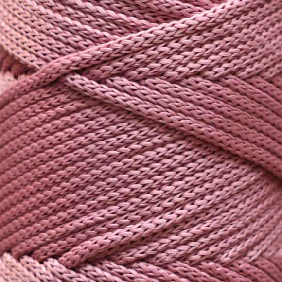 Polyester Macrame Cord 5mm Dusty Rose