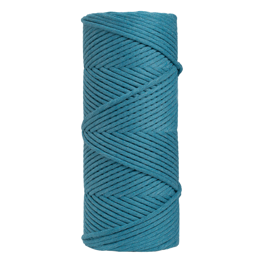Macrame cord 4mm single strand - Ocean Teal