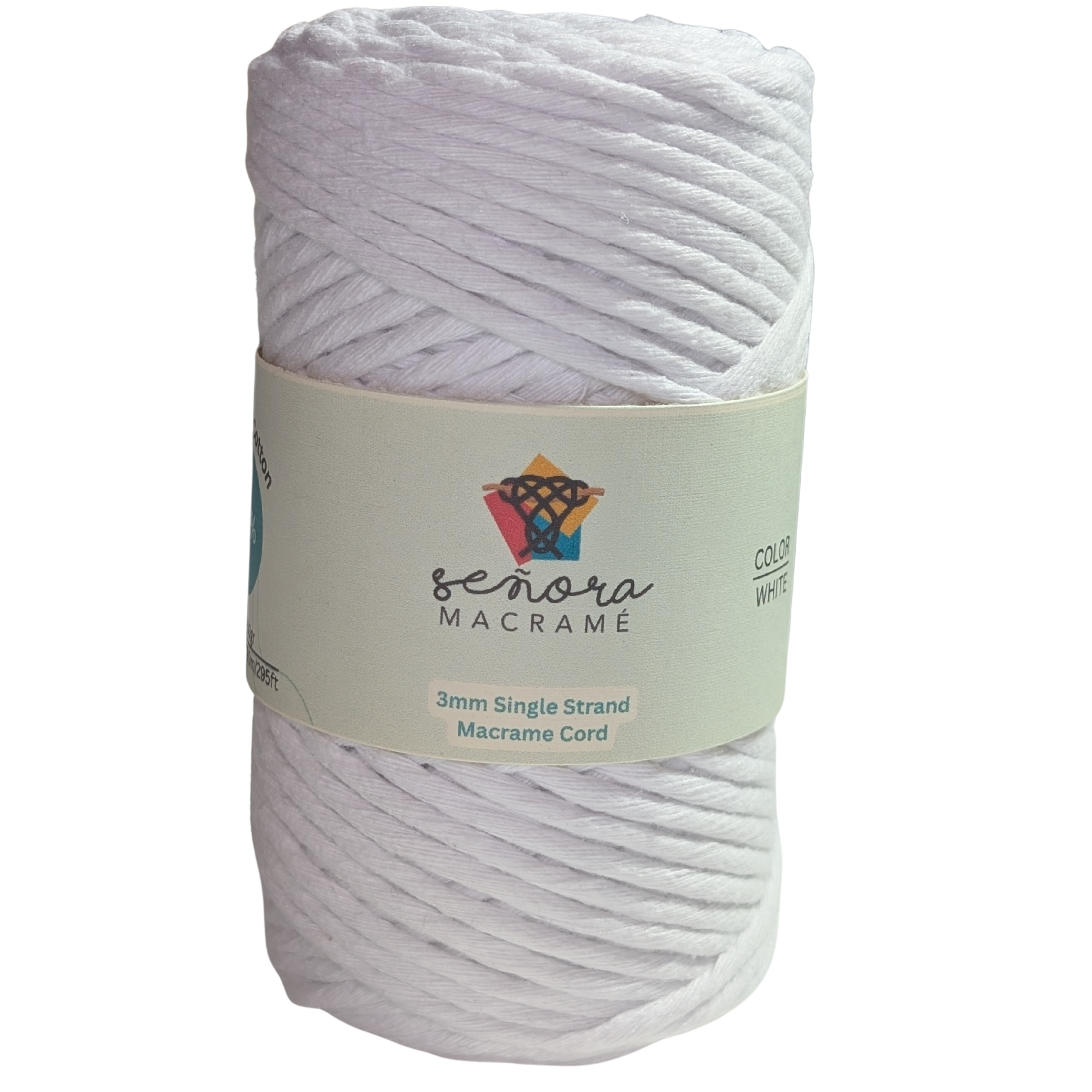 Urdimbre 3mm 90m White