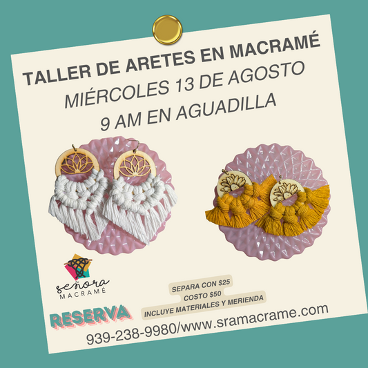 Taller de aretes en macramé