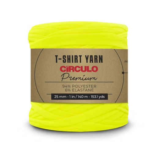 Circulo, Trapillo Premium, T-shirt Yarn, Neon Yellow, 780