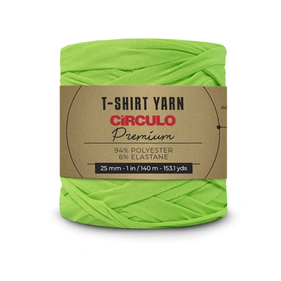 Circulo, Trapillo Premium, T-shirt Yarn, Bright Green, 6113