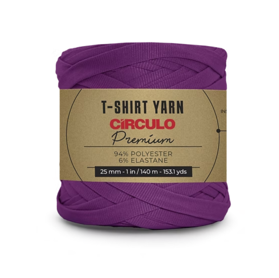 Circulo, Trapillo Premium, T-shirt Yarn, Bright Purple, 6859