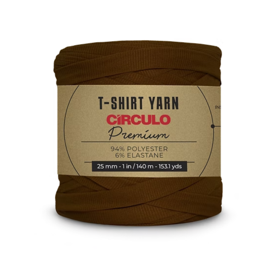 Circulo, Trapillo Premium, T-shirt Yarn, Cocoa, 7288