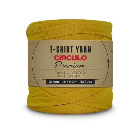 Circulo, Trapillo Premium, T-shirt Yarn, Curry, 1748