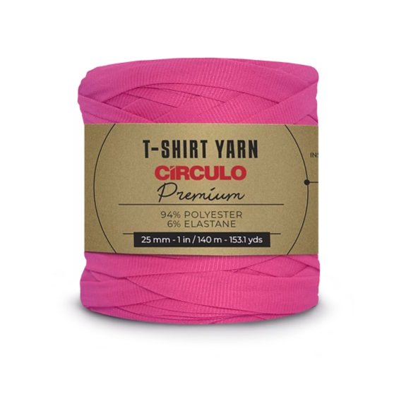 Circulo, Trapillo Premium, T-shirt Yarn, Tropical Pink, 3230