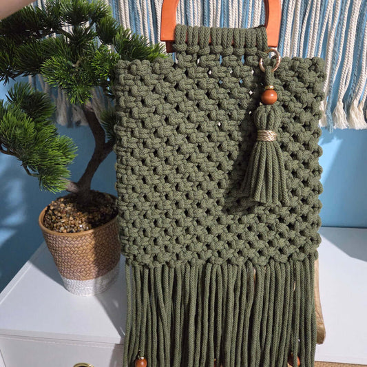 Video Tutorial Macrame Handbag with Handles